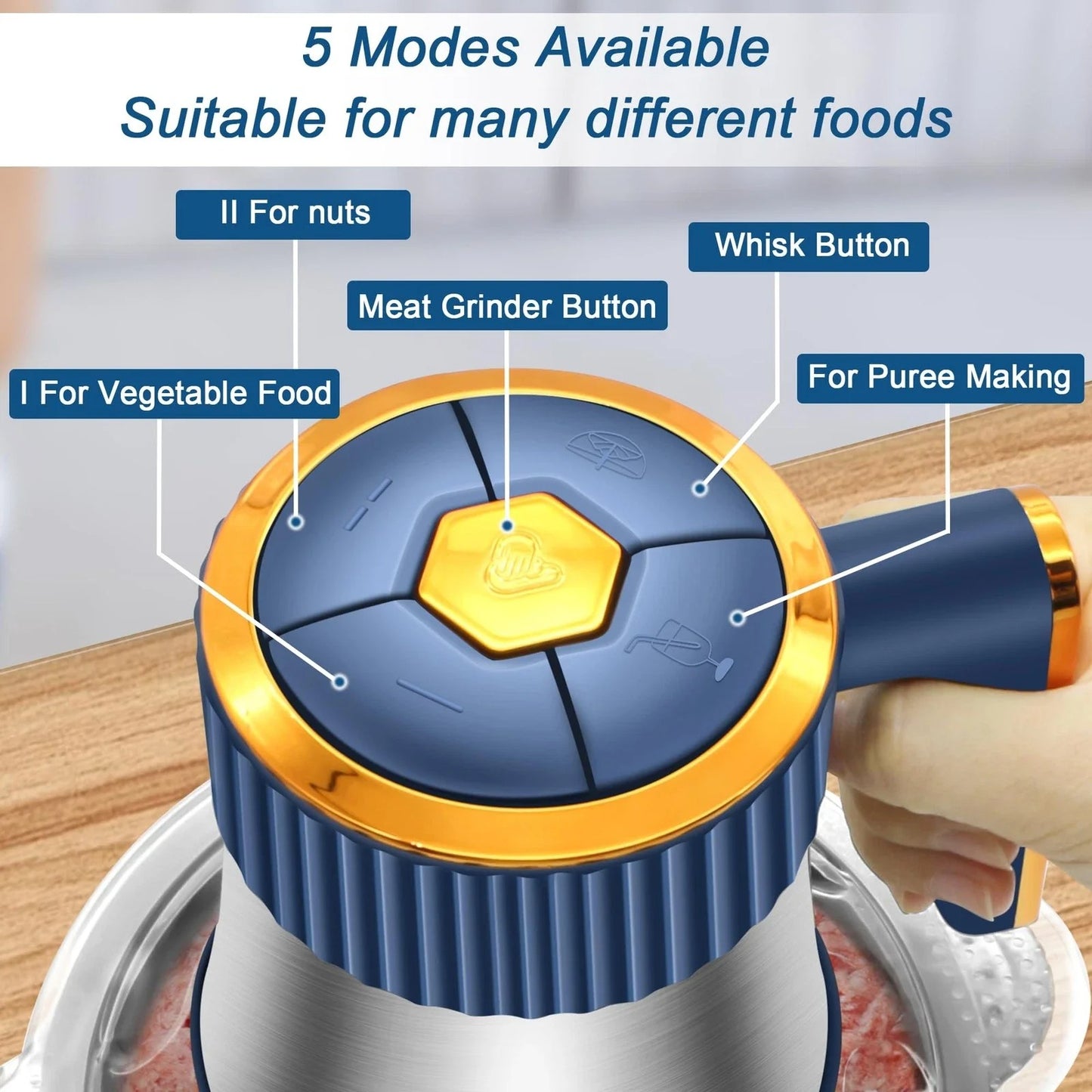 5L Electric Food Grinder